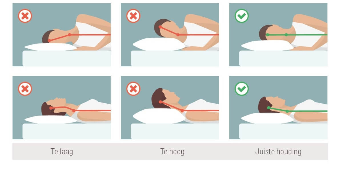 tips ergonomie - goed hoofdkussens voor de nek